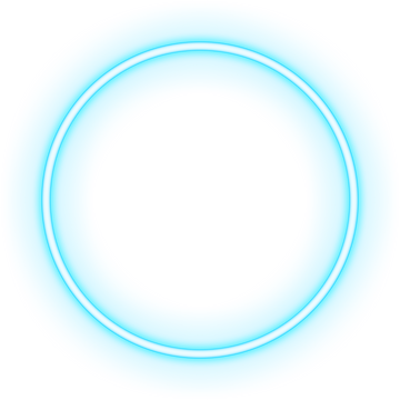Blue Neon Circle