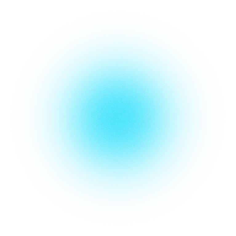 Blue Turquoise Neon Transparent Grainy Gradient Blur Bokeh Halftone